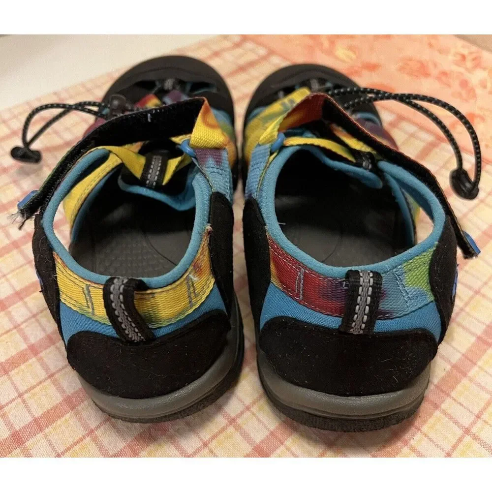 Keen‎ Rainbow Tie Dye Sandals Kids Youth Sz 4 Water Shoes Newport GUC